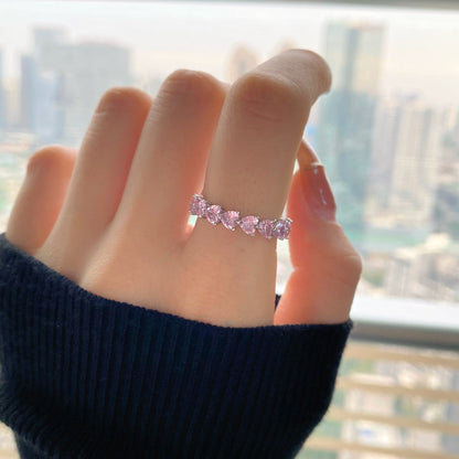 [Am jewelry]0.25 Carat Radiant Romance Heart Cut Lover Ring