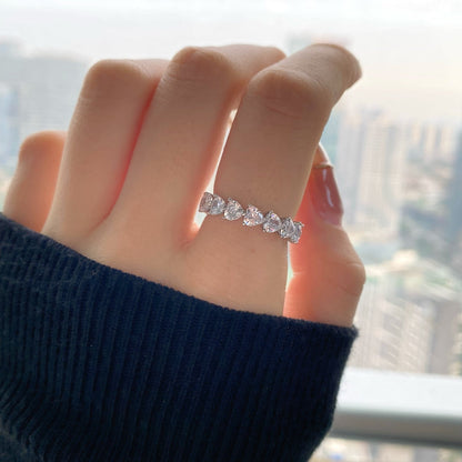 [Am jewelry]0.25 Carat Radiant Romance Heart Cut Lover Ring