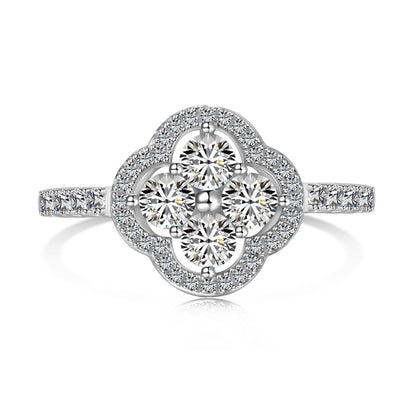 [Am jewelry]Four Leaf Clover Flower Design Ring