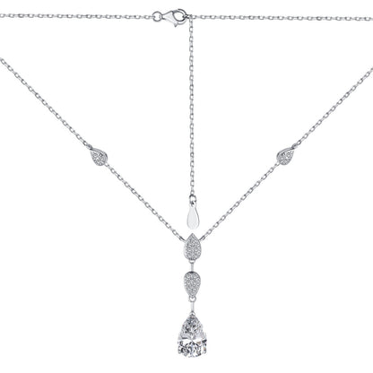 [Am jewelry]Dazzling Pear Cut Necklace