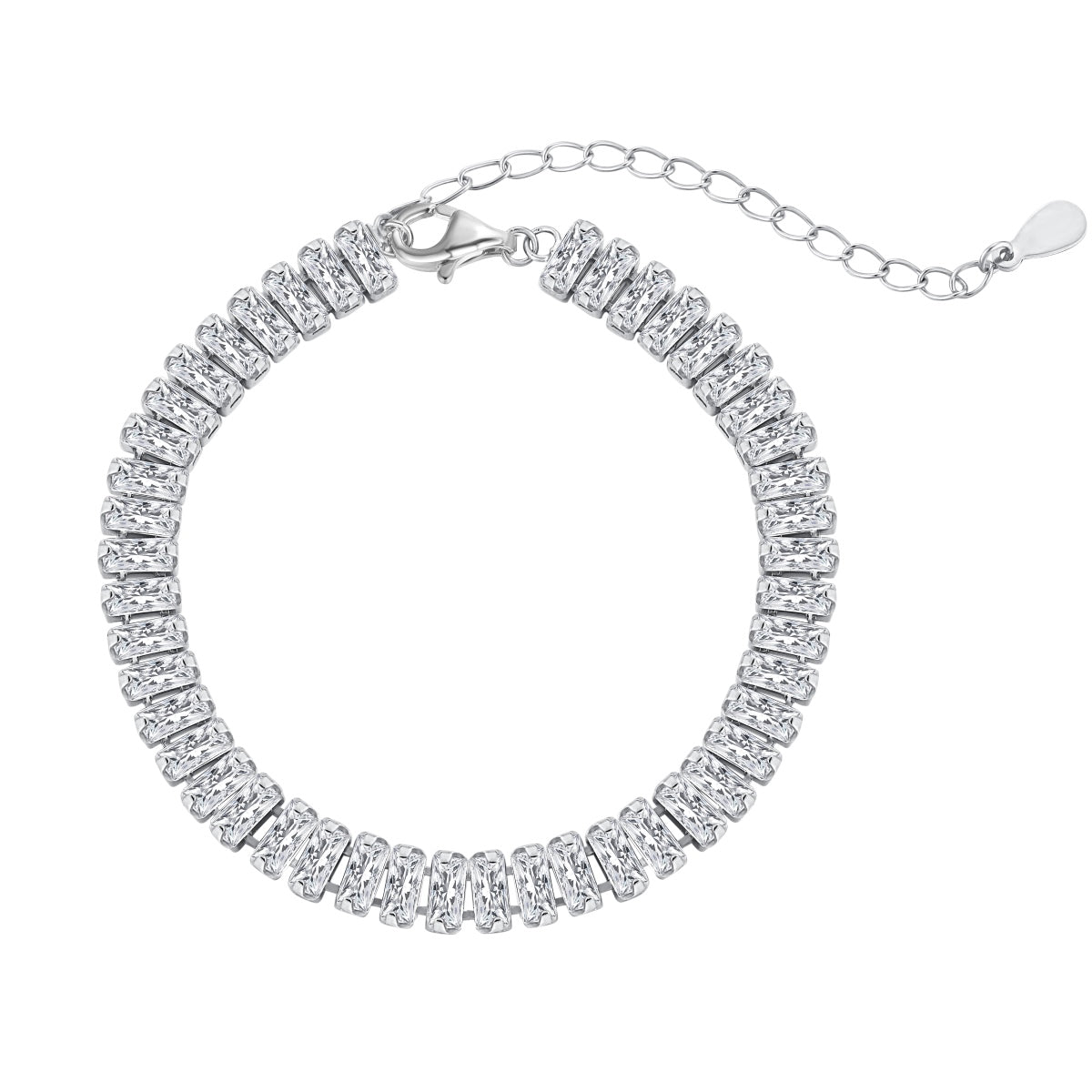 [Am jewelry]Exquisite Emerald Cut Daily Bracelet