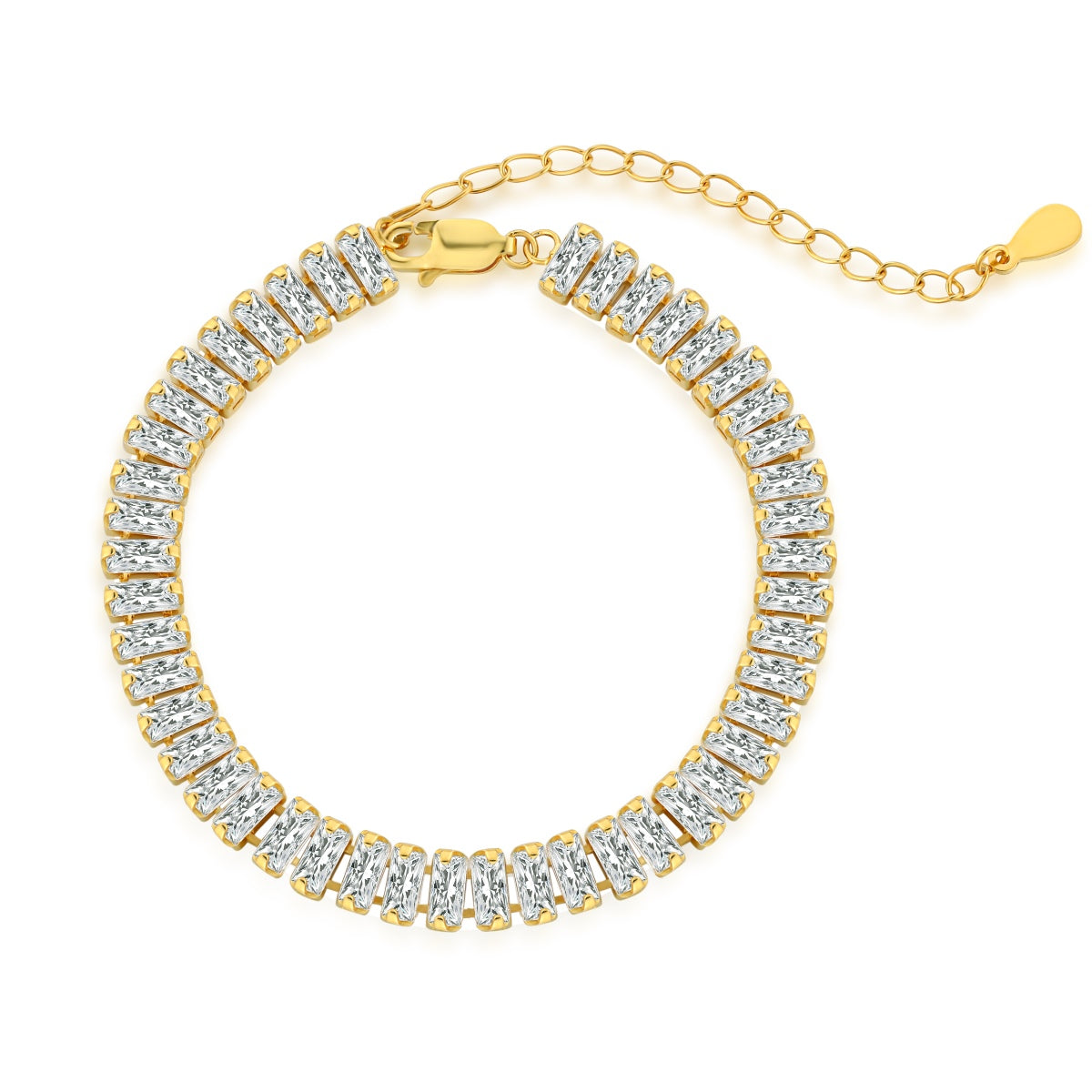[Am jewelry]Exquisite Emerald Cut Daily Bracelet
