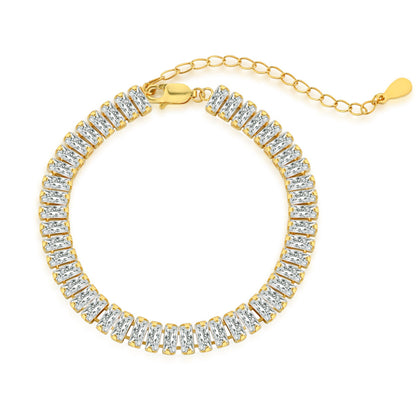 [Am jewelry]Exquisite Emerald Cut Daily Bracelet