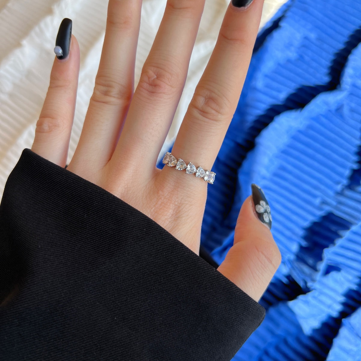 [Am jewelry]0.25 Carat Radiant Romance Heart Cut Lover Ring