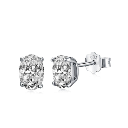 [Am jewelry]Oval Classic Dignified Elegant Earrings