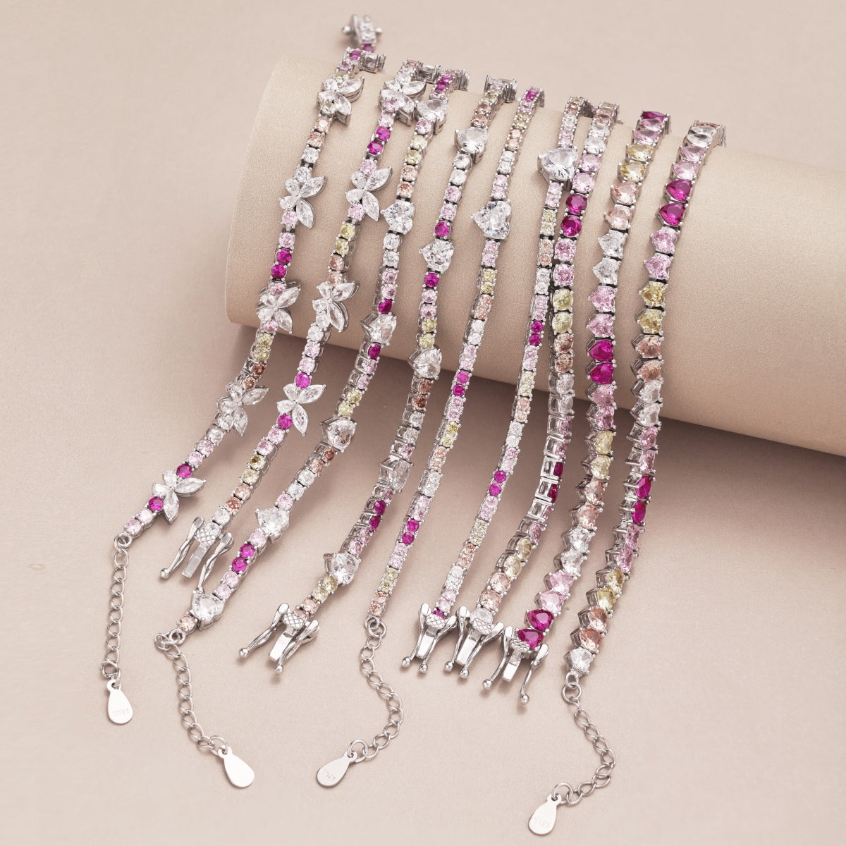 [Am jewelry]Delicate Colorful Emerald Cut Party Bracelet