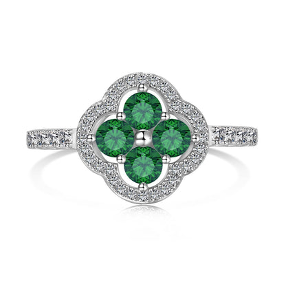 [Am jewelry]Four Leaf Clover Flower Design Ring