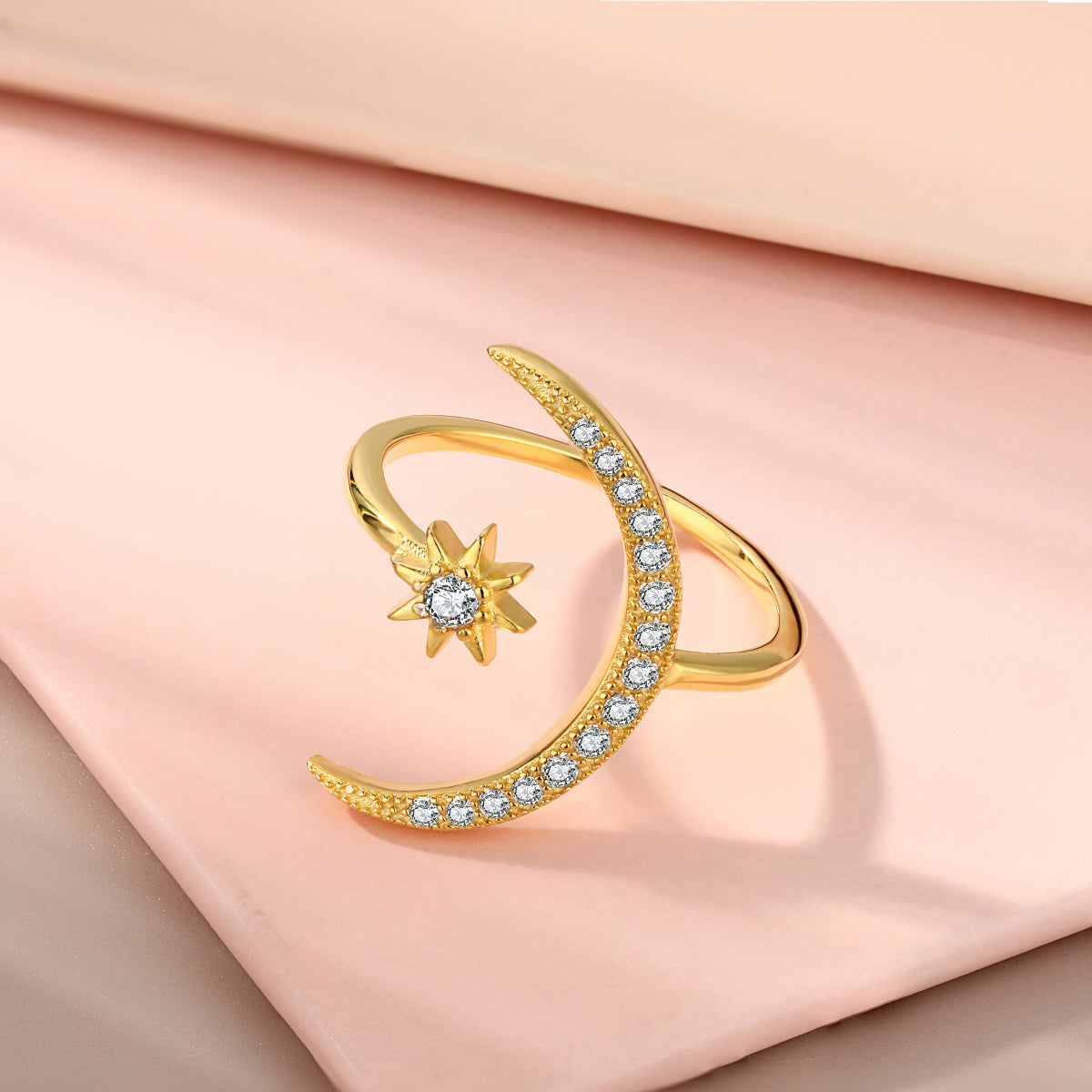 [Am jewelry]Eternity Moon & Star Ring