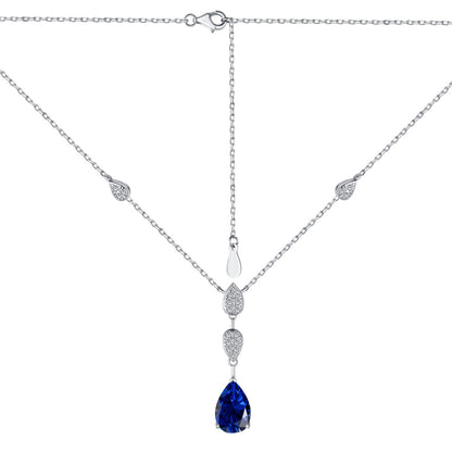 [Am jewelry]Dazzling Pear Cut Necklace
