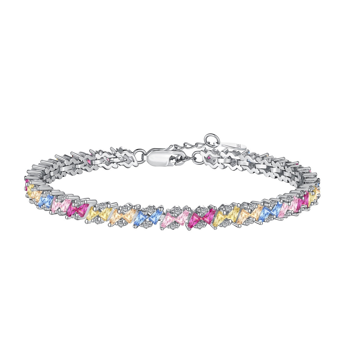 [Am jewelry]Ornate Sparkling Multi Cut Party Bracelet