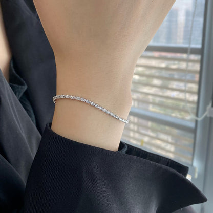 [Am jewelry]Elegant Emerald Cut Daily Bracelet