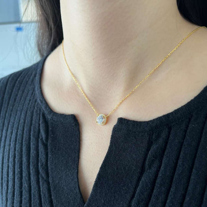 [Am jewelry]Luxurious Round Cut Necklace