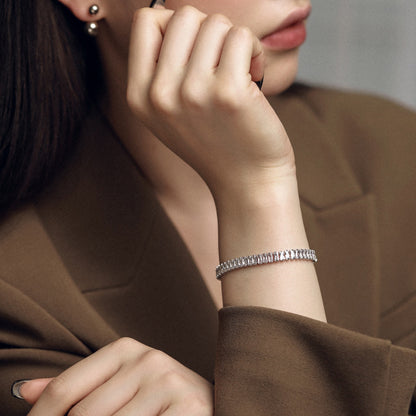 [Am jewelry]Exquisite Emerald Cut Daily Bracelet