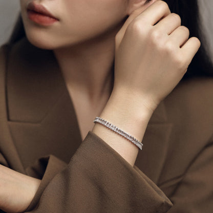 [Am jewelry]Exquisite Emerald Cut Daily Bracelet