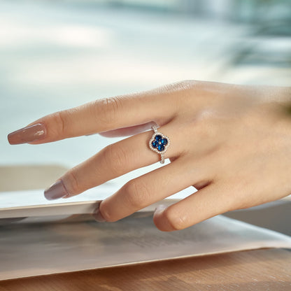 [Am jewelry]Four Leaf Clover Flower Design Ring