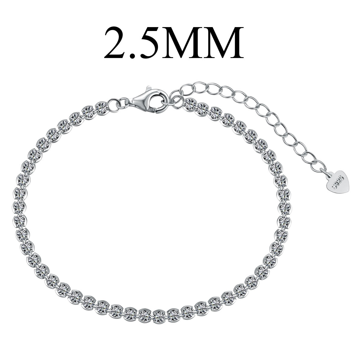[Am jewelry]Dazzling Sparkling Round Cut Daily Bracelet