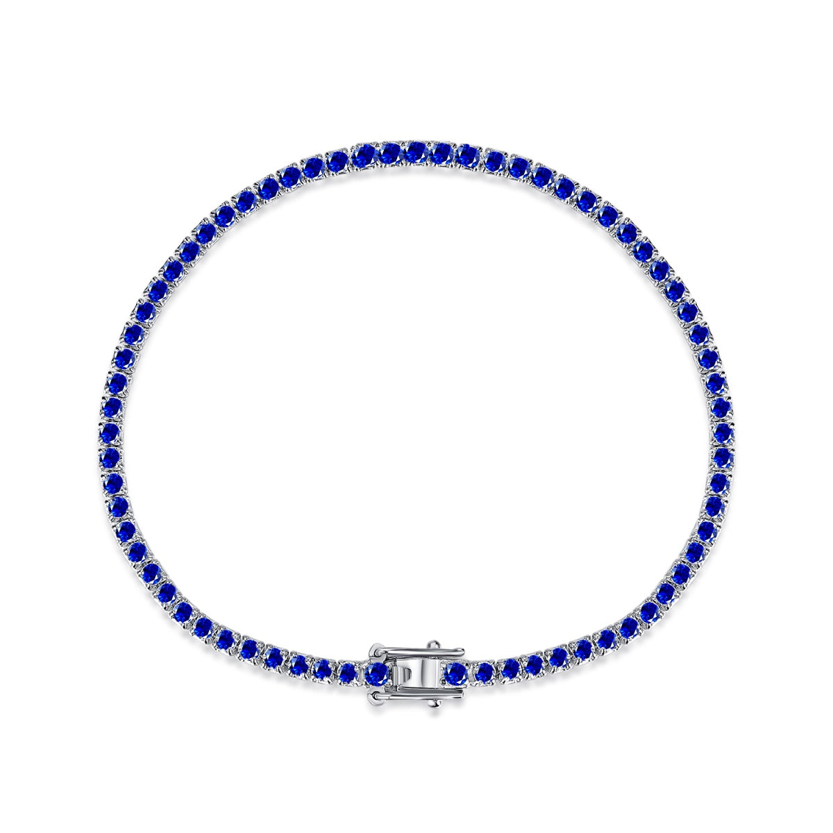 [Am jewelry]Dazzling Colorful Round Cut Daily Bracelet