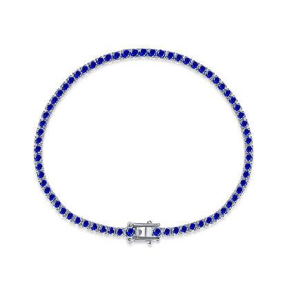 [Am jewelry]Dazzling Colorful Round Cut Daily Bracelet
