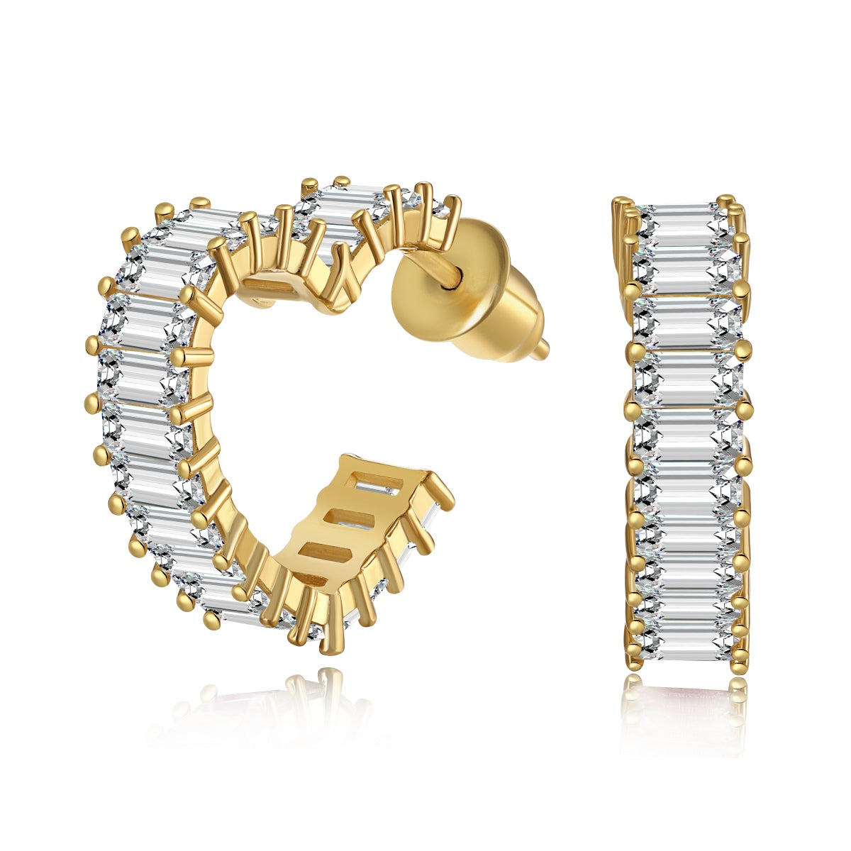 [Am jewelry]Radiant Heart Cutout Earrings