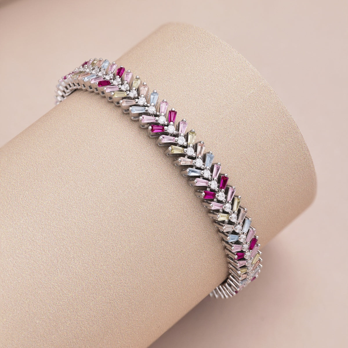[Am jewelry]Dainty Radiant Emerald Cut Daily Bracelet