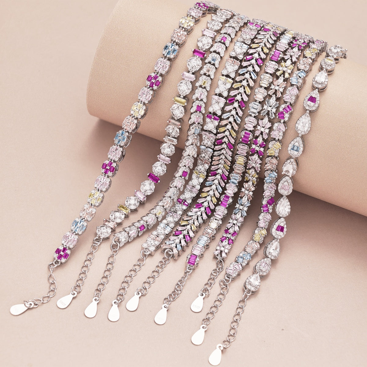 [Am jewelry]Dainty Radiant Emerald Cut Daily Bracelet