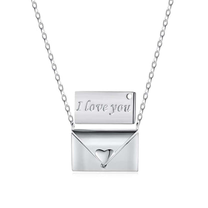 [Am jewelry]Envelope Heart Shape Mother's Day Necklace
