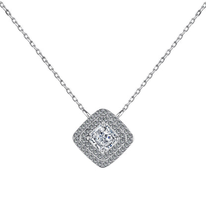 [Am jewelry]Sparkling Asscher Cut Necklace