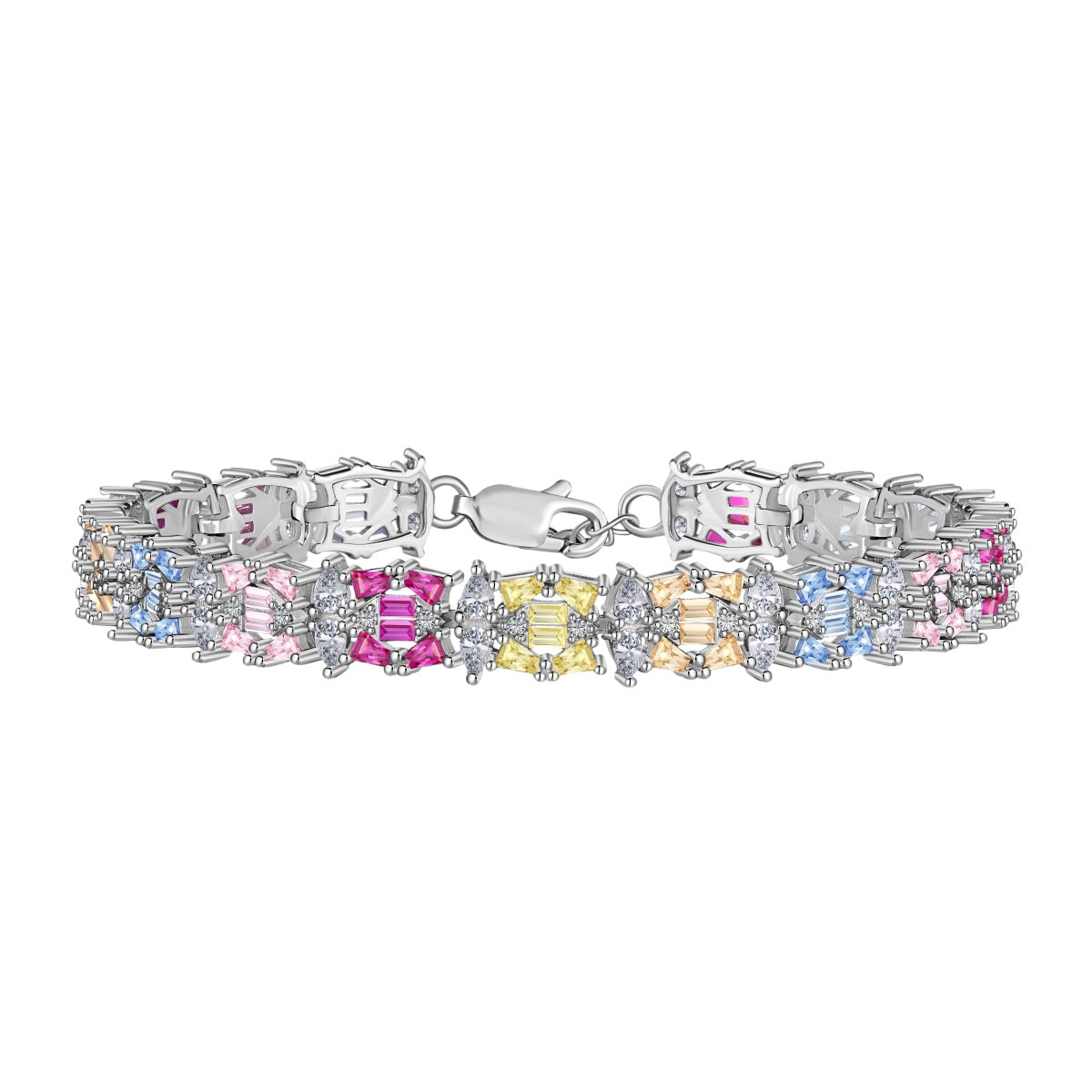 [Am jewelry]Delicate Colorful Multi Cut Party Bracelet
