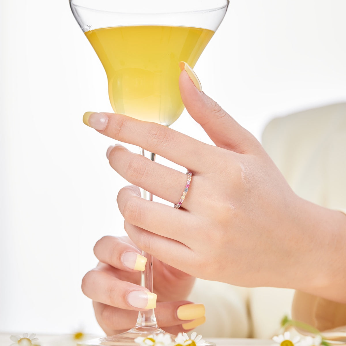 [Am jewelry]Elegant Vivid Round Cut Daily Ring