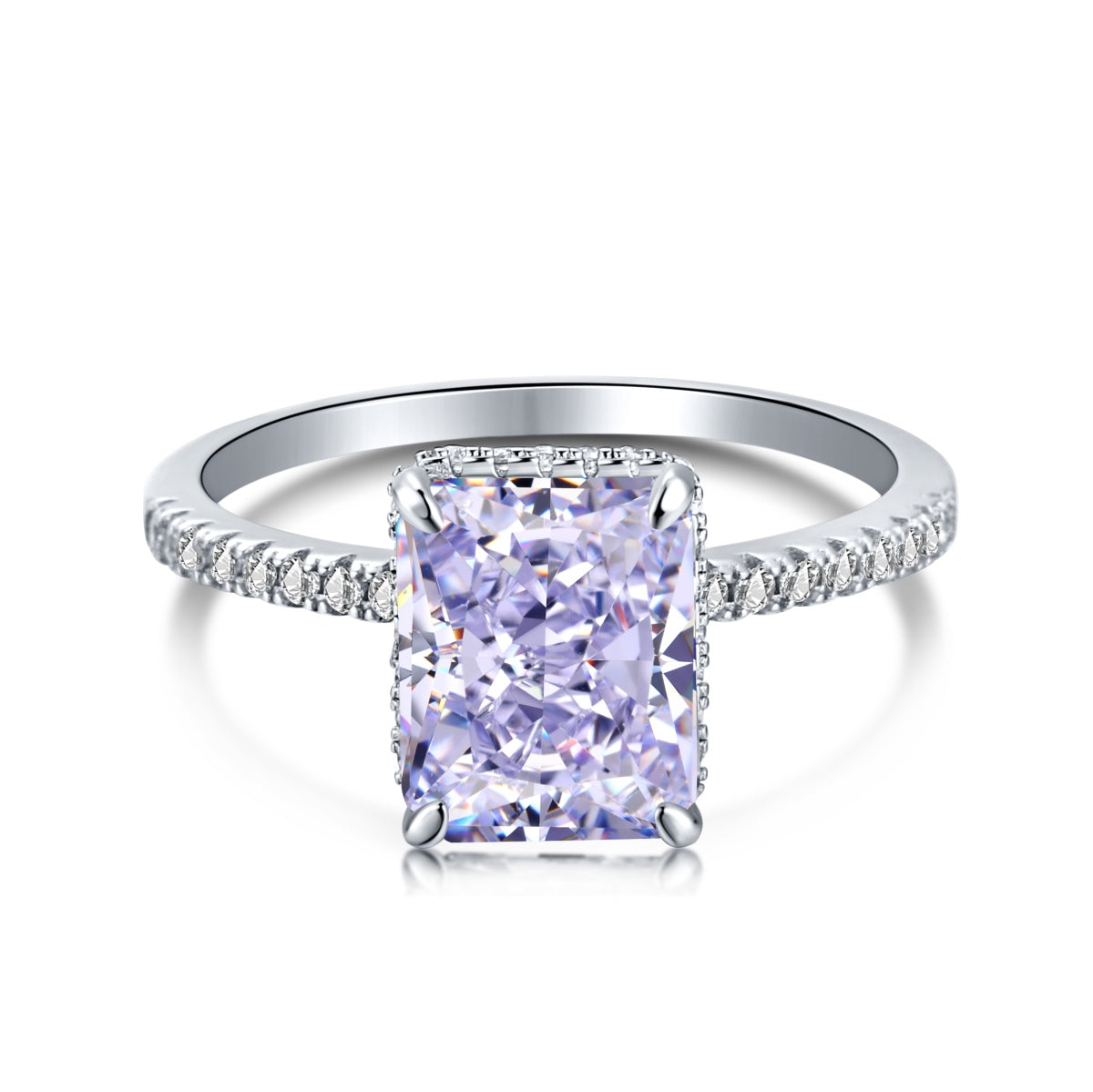 [Am jewelry]4.0 Carat Luxurious Engagement Ring