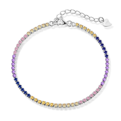 [Am jewelry]Radiant Shinning Princess Cut Tennis Bracelet