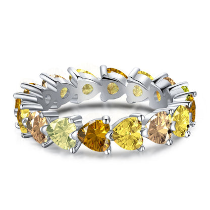 [Am jewelry]0.25 Carat Radiant Romance Heart Cut Lover Ring