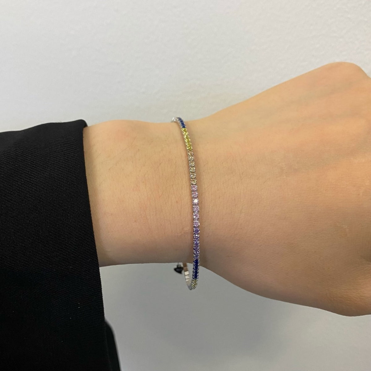 [Am jewelry]Radiant Shinning Princess Cut Tennis Bracelet