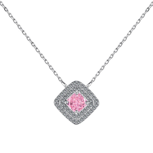 [Am jewelry]Sparkling Asscher Cut Necklace