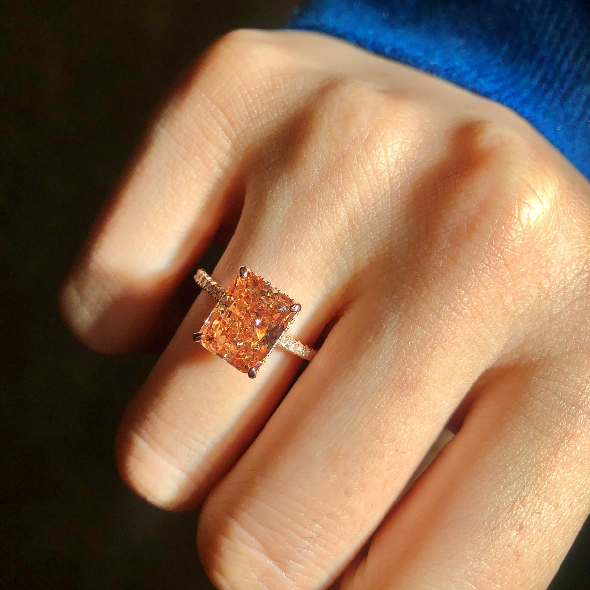 [Am jewelry]4.0 Carat Luxurious Engagement Ring