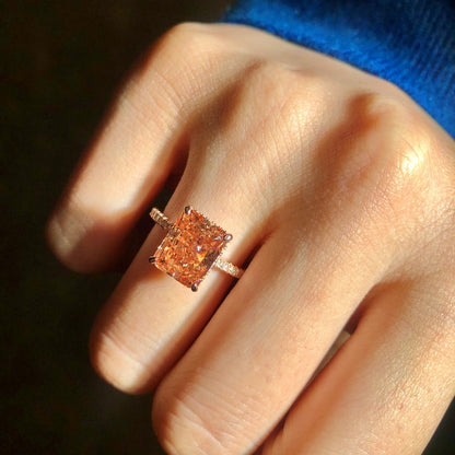 [Am jewelry]4.0 Carat Luxurious Engagement Ring