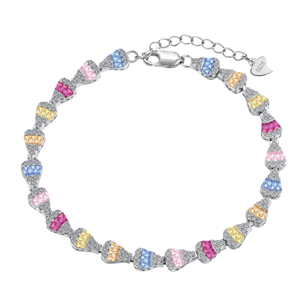 [Am jewelry]Radiant Water Drop Shape Daily Bracelet