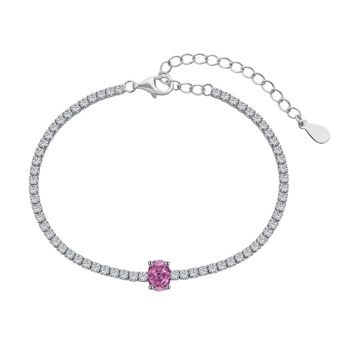 [Am jewelry]0.75 Carat Exquisite Oval Cut Daily Bracelet