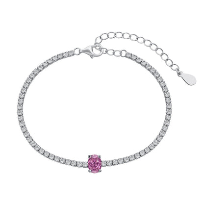 [Am jewelry]0.75 Carat Exquisite Oval Cut Daily Bracelet