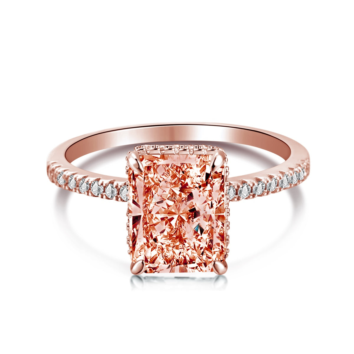 [Am jewelry]4.0 Carat Luxurious Engagement Ring