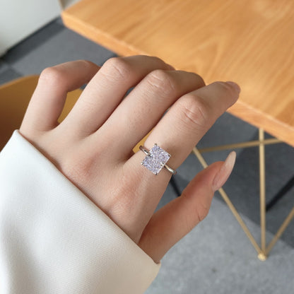 [Am jewelry]4.0 Carat Ornate Enchanting Radiand Cut Banquet Ring