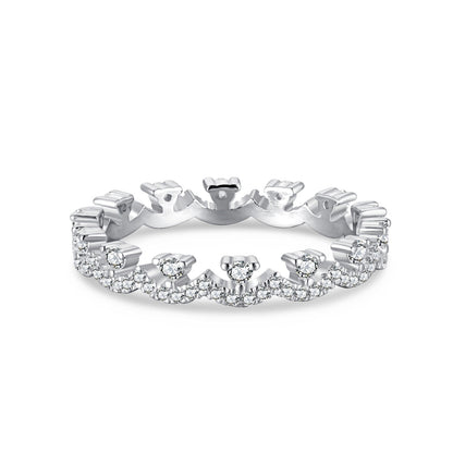 [Am jewelry]Elegant Resplendent Round Shape Party Ring