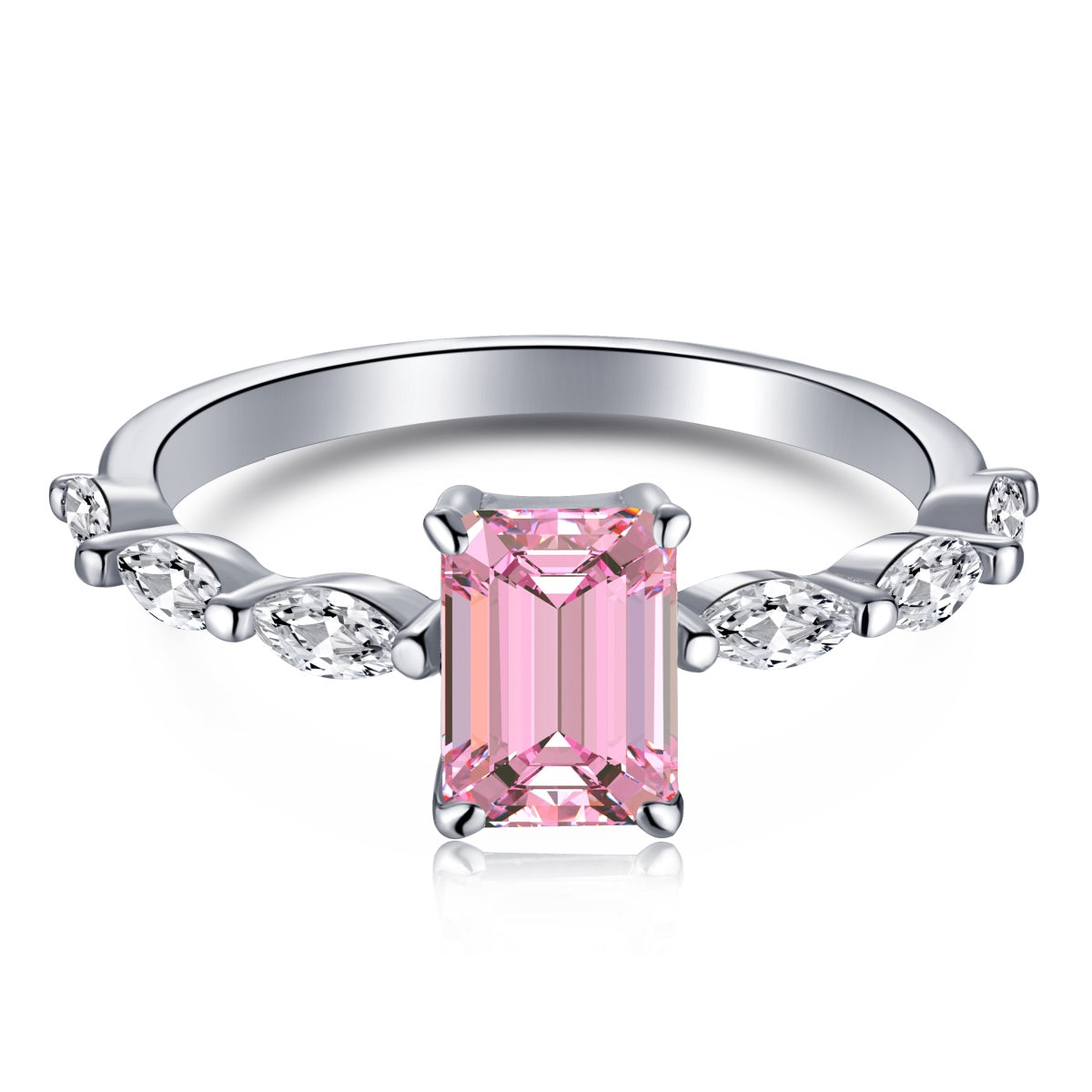 [Am jewelry]1.0 Carat Dainty Resplendent Radiant Cut Daily Ring