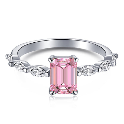 [Am jewelry]1.0 Carat Dainty Resplendent Radiant Cut Daily Ring