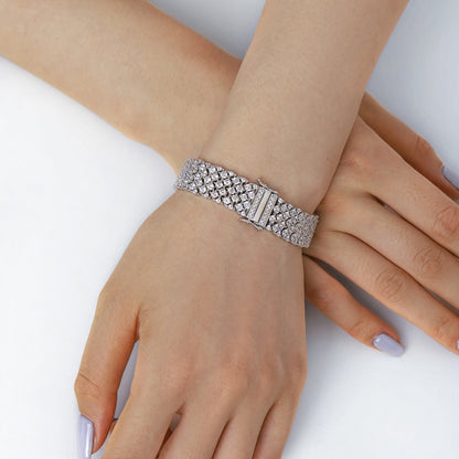 [Am jewelry]Ornate Elegant Round Cut Party Bracelet