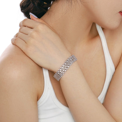 [Am jewelry]Ornate Elegant Round Cut Party Bracelet