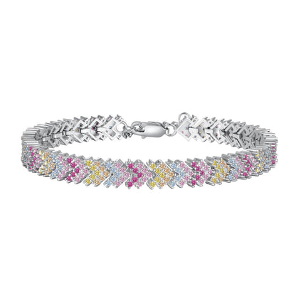 [Am jewelry]Ornate Sparkling Round Cut Party Bracelet