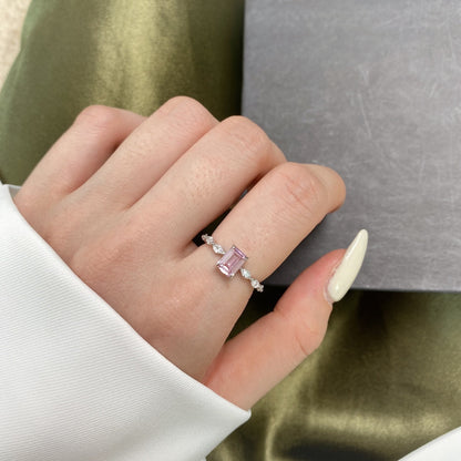 [Am jewelry]1.0 Carat Dainty Resplendent Radiant Cut Daily Ring