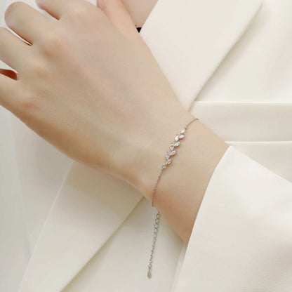 [Am jewelry]Elegant Wheat Leaves Shape Bracelet