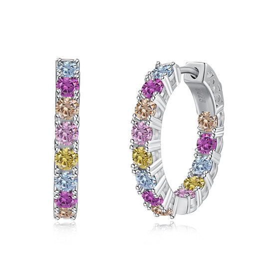 [Am jewelry]Unique Round Cut Daily Earrings